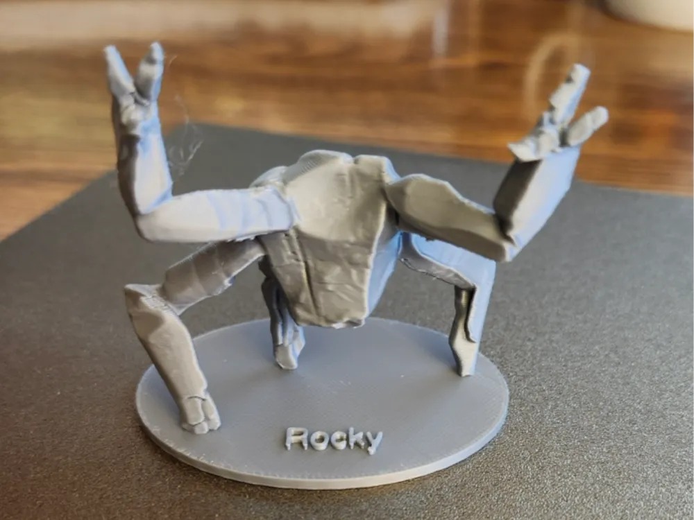 Rocky desk model inspired by Project Hail Mary.